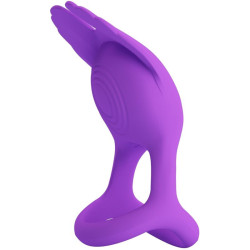 PRETTY LOVE - SILAS VIBRANT PENIS RING 7 VIBRATIONEN LILA SILIKON – Produktansicht 2