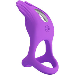 PRETTY LOVE - SILAS VIBRANT PENIS RING 7 VIBRATIONEN LILA SILIKON – Produktansicht 5