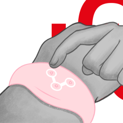 WATCHME - WIRELESS-TECHNOLOGIE-UHR ZARTES ROSA – Produktansicht 7