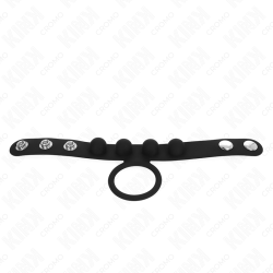 KINK - LEDER PENISRING 3,5 CM MIT DRUCKVERSCHLUSS 23 X 2 CM – Produktansicht 3