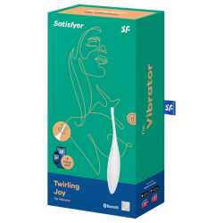 SATISFYER - TWIRLING JOY CLIT TIP VIBRATOR WEISS – Produktansicht 4