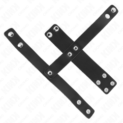 KINK - PENISKÄFIGRING AUS LEDER MIT VERSTELLBAREM HOCKENTRENNER – Produktansicht 4