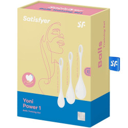 SATISFYER - YONI POWER 1 TRAININGSSET WEISS – Produktansicht 4