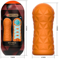 PRETTY LOVE - VICTORIA CHENEY MASTURBATOR ORANGE – Produktansicht 5