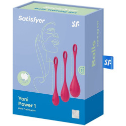 SATISFYER - YONI POWER 1 TRAININGSSET ROT – Produktansicht 4