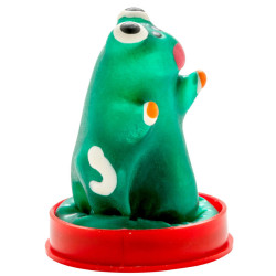 CONDOMERIE - HANDBEMALTE NEUHEITSKONDOME FROSCHMODELL 1 – Produktansicht 2
