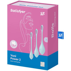 SATISFYER - YONI POWER 2 TRAININGSSET BLAU – Produktansicht 3