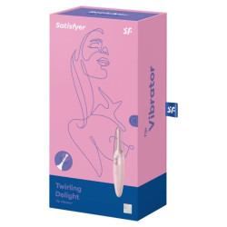 SATISFYER - TWIRLING DELIGHT CLIT TIP VIBRATOR ROSA – Produktansicht 3