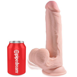 KING COCK - PLUS 3D DILDO SWINGING BALLS 20.3 CM – Produktansicht 2