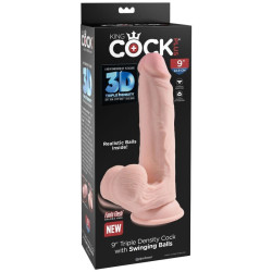 KING COCK - PLUS 3D DILDO SWINGING BALLS 20.3 CM – Produktansicht 7