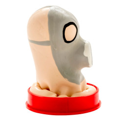 CONDOMERIE - HANDBEMALTE NEUHEIT KONDOME GASMASKE – Produktansicht 2