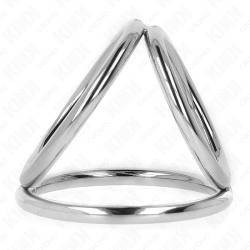 KINK - DREIFACH CHROM METALL PENISRING 3,2 CM BIS 4,5 CM – Produktansicht 4