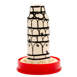CONDOMERIE - HANDBEMALTE NEUHEITSKONDOME PISA-TURM – Produktansicht 2