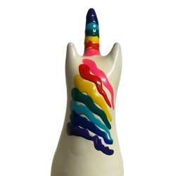 CONDOMERIE - HANDBEMALTE NEUHEITSKONDOME EINHORN REGENBOGEN – Produktansicht 2