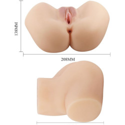 CRAZY BULL - REALISTISCHER VAGINA- UND ANUS-VIBRATOR HAILEY – Produktansicht 6