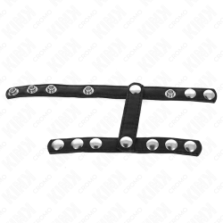 KINK - PENISRING MIT 3 VERSTELLBAREN BALLSPLITTERRIEMEN – Produktansicht 3