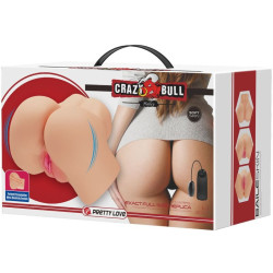 CRAZY BULL - REALISTISCHER VAGINA- UND ANUS-VIBRATOR HAILEY – Produktansicht 9