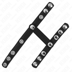 KINK - PENISRING MIT 3 VERSTELLBAREN BALLSPLITTERRIEMEN – Produktansicht 4