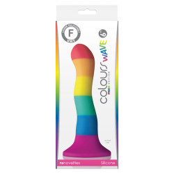 PRIDE - LGBT FLAGGE DILDO WELLE 17 CM – Produktansicht 2