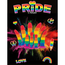 PRIDE - LGBT FLAGGE DILDO WELLE 17 CM – Produktansicht 3