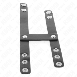 KINK - VERSTELLBARER DOPPELTER PENISRING AUS LEDER – Produktansicht 7