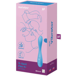 SATISFYER - G-SPOT FLEX 4+ MULTI VIBRATOR APP BLAU – Produktansicht 4