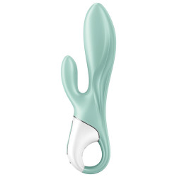 SATISFYER - AIR PUMP BUNNY 5+ AUFBLASBARE KANINCHENVIBRATOR-APP GRÜN – Produktansicht 3