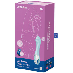 SATISFYER - AIR PUMP VIBRATOR 5+ AUFBLASBARE G-SPOT-VIBRATOR-APP BLAU – Produktansicht 4