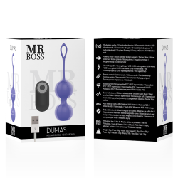 MR BOSS - DUMAS VIBRIERENDE KEGELPERLEN FERNBEDIENUNG – Produktansicht 3