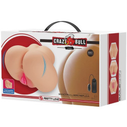 CRAZY BULL - REALISTISCHER VAGINA- UND ANUS-LUNA-VIBRATOR – Produktansicht 9