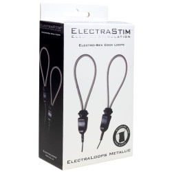 ELECTRASTIM - ELECTRALOOPS E-STIM VERSTELLBARE PENISRINGE AUS METALL – Produktansicht 2