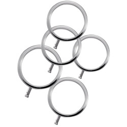 ELECTRASTIM - ELECTRARINGS METALL-PENISRINGE 5ER-PACK