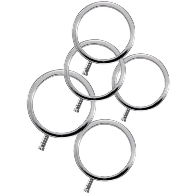 ELECTRASTIM - ELECTRARINGS METALL-PENISRINGE 5ER-PACK