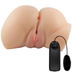 CRAZY BULL - REALISTISCHER VAGINA- UND ANUS-VIBRATOR EMILIA – Produktansicht 5