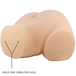 CRAZY BULL - REALISTISCHER VAGINA- UND ANUS-VIBRATOR EMILIA – Produktansicht 7