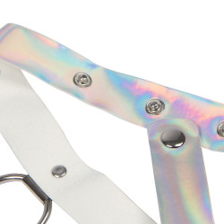 SUBBLIME - 953737 BRUSTGURT MIT RINGEN UND KETTEN SILBER EINE GRÖSSE – Produktansicht 7