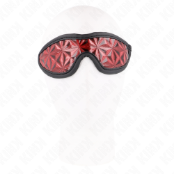 KINK - ROTES STIRNBAND MIT RAUTENMUSTER 20,5 x 6 CM – Produktansicht 3