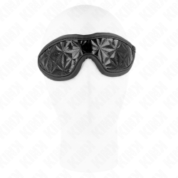 KINK - SCHWARZES STIRNBAND MIT RAUTENMUSTER 20,5 x 6 CM – Produktansicht 3