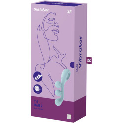 SATISFYER - TRI BALL 2 MULTIVIBRATOR BLAU – Produktansicht 4