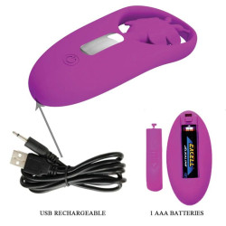 PRETTY LOVE - DANCING BUTTERFLY STIMULATOR FÜR HÖSCHEN MIT FERNBEDIENUNG FLIEDER – Produktansicht 3