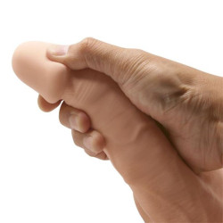 BAILE - SCHÖNE BEGEGNUNG BAHAMUT FLEXIBLER REALISTISCHER DILDO 21.8 CM NATÜRLICH – Produktansicht 7