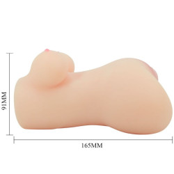 CRAZY BULL - REALISTISCHER VAGINA- UND ANUS-VIBRATOR HANNAH – Produktansicht 7