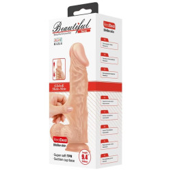 BAILE - SCHÖNE BEGEGNUNG BURAQ FLEXIBLER REALISTISCHER DILDO 24 CM NATÜRLICH – Produktansicht 7