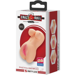 CRAZY BULL - REALISTISCHER VAGINA- UND ANUS-VIBRATOR HANNAH – Produktansicht 8