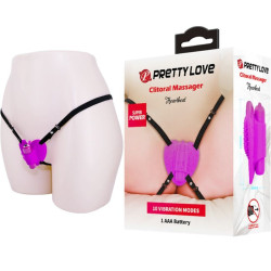PRETTY LOVE - HEARTBEAT CLITORIS MASSAGER 10 VIBRATIONSMODI LILA – Produktansicht 2