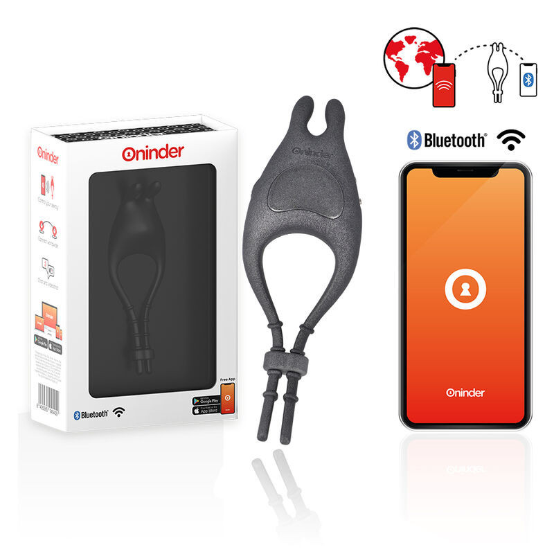 ONINDER - PAMPA WIEDERAUFLADBARER EINSTELLBARER VIBRATORRING MIT KLITORISSTIMULATOR 10 GESCHWINDIGKEITEN…