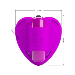 PRETTY LOVE - HEARTBEAT CLITORIS MASSAGER 10 VIBRATIONSMODI LILA – Produktansicht 5