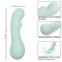 CALEXOTICS - PACIFICA BORA BORA ESTIMULATOR G-SPOT 10 VIBRATIONEN AQUA – Produktansicht 7