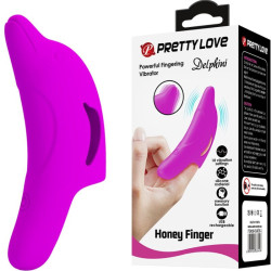PRETTY LOVE - DELPHINI LEISTUNGSSTARKER LILA FINGERSTIMULATOR – Produktansicht 2