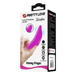 PRETTY LOVE - DELPHINI LEISTUNGSSTARKER LILA FINGERSTIMULATOR – Produktansicht 11